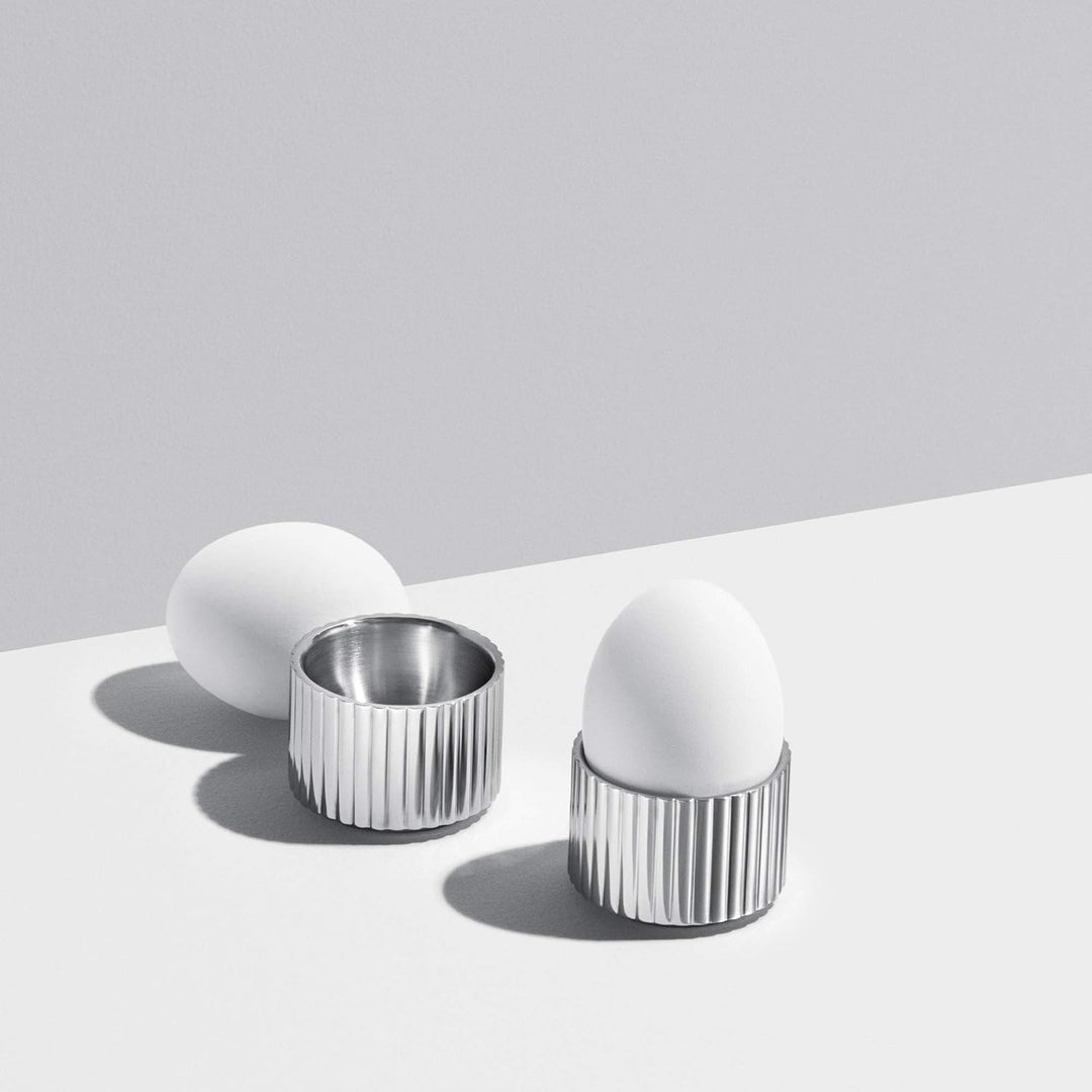 Georg Jensen Bernadotte Egg Cups, Stainless Steel