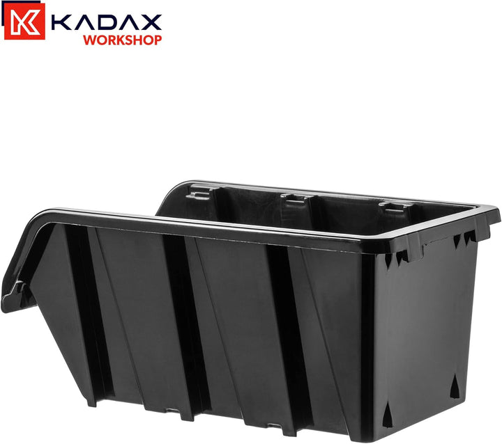 KADAX Werkstatt-Stapelkiste, Stapelbox aus PP Kunststoff, Sichtlagerbox in verschiedenen Grössen, La