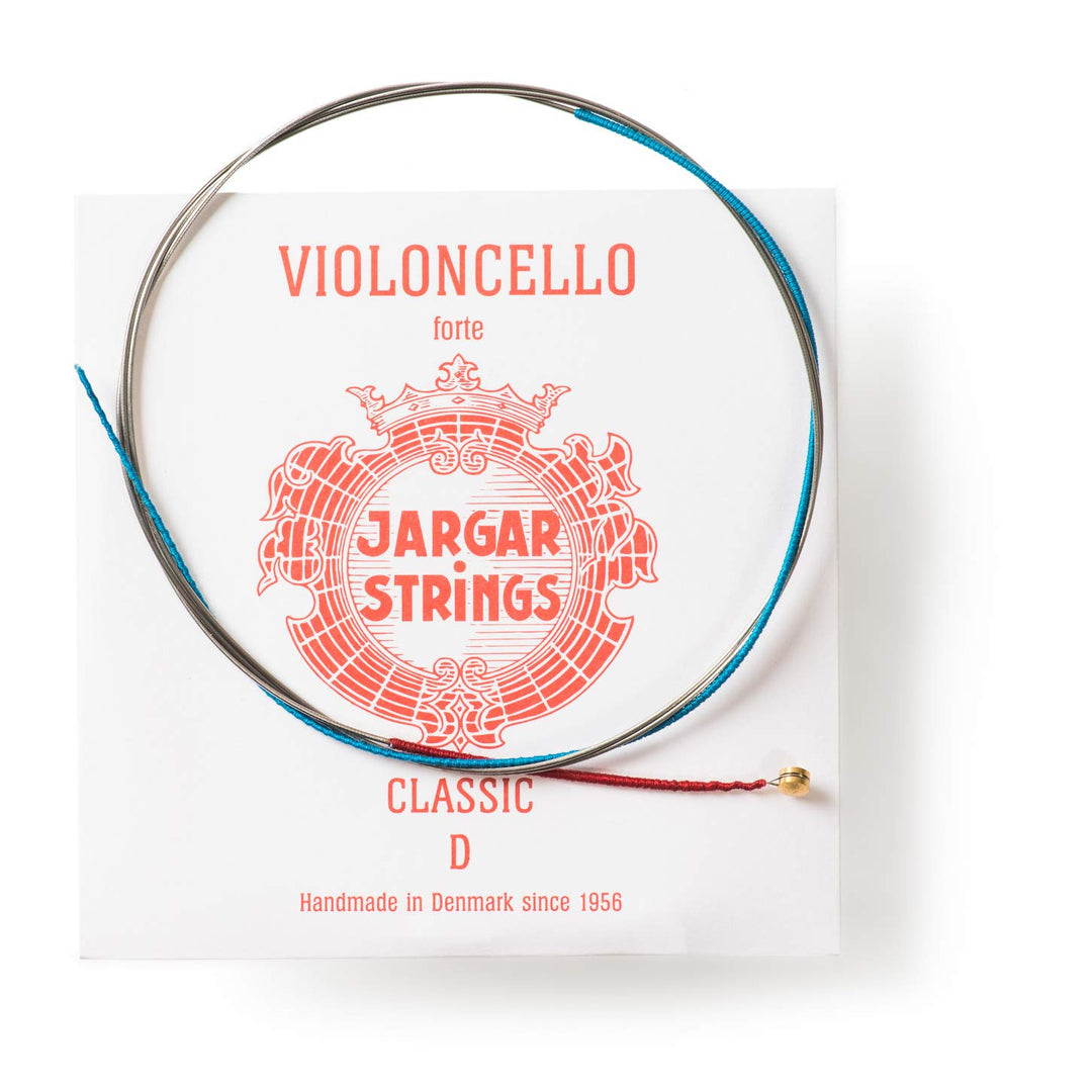 JARGAR Ce-DCF Cello Classic D-Saite, forte (0,99mm) für Cello Forte / Heavy Rot // Red, Forte / Heav