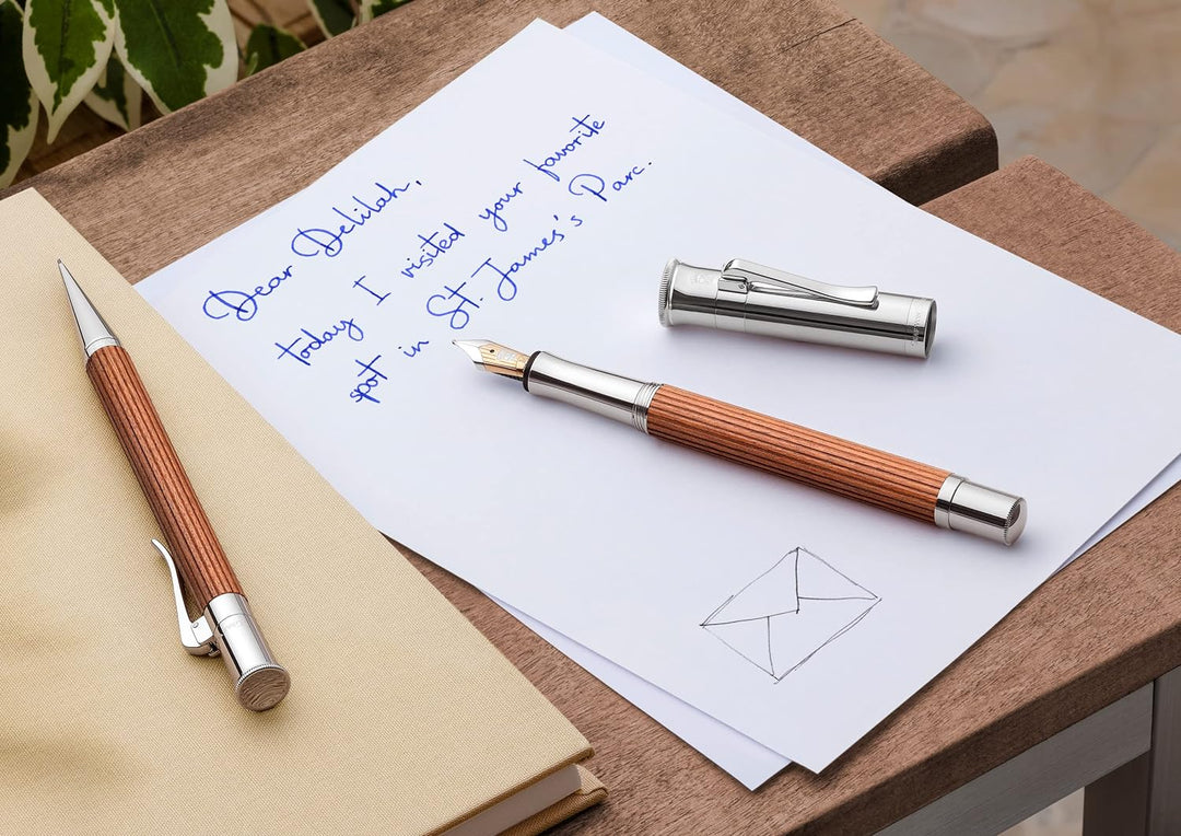 Graf von Faber-Castell 145530 - Drehkugelschreiber Classic, Pernambuk, Strichbreite B Kugelschreiber