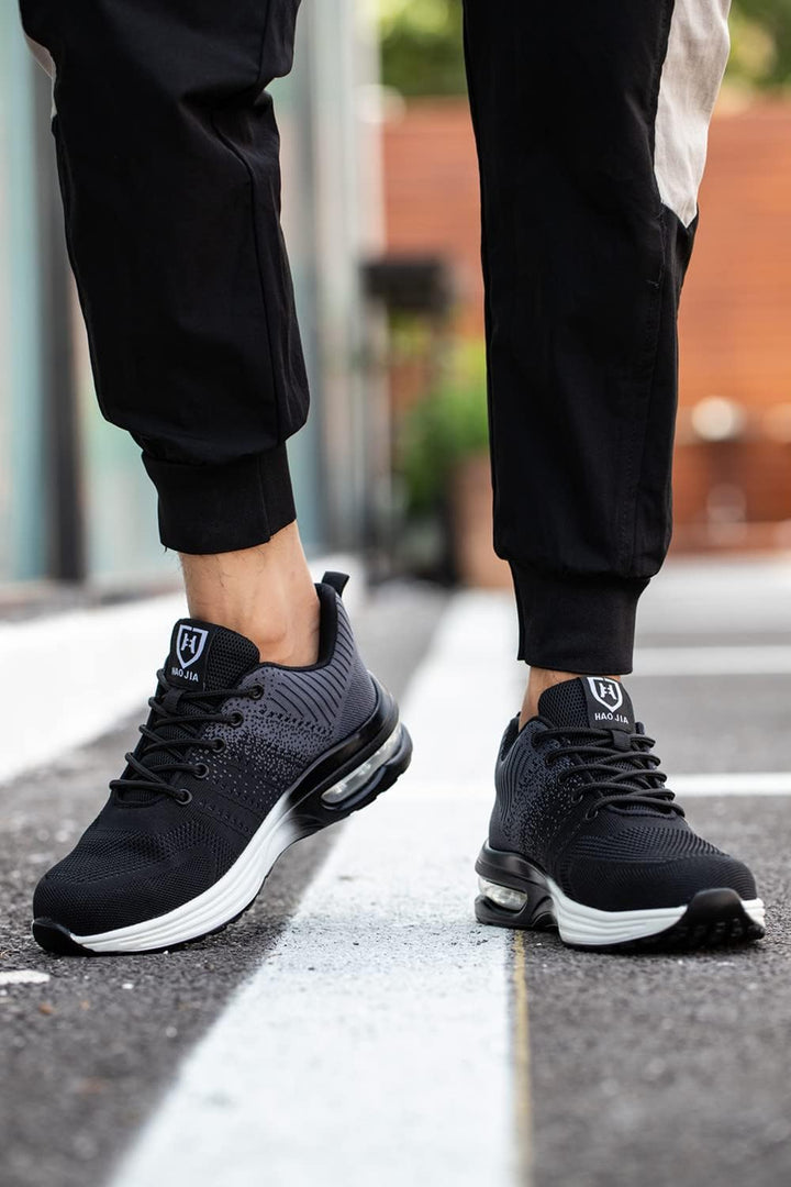 Sicherheitsschuhe Herren Leichte Arbeitsschuhe Damen Sportliche Atmungsaktive Stahlkappenschuhe, 42