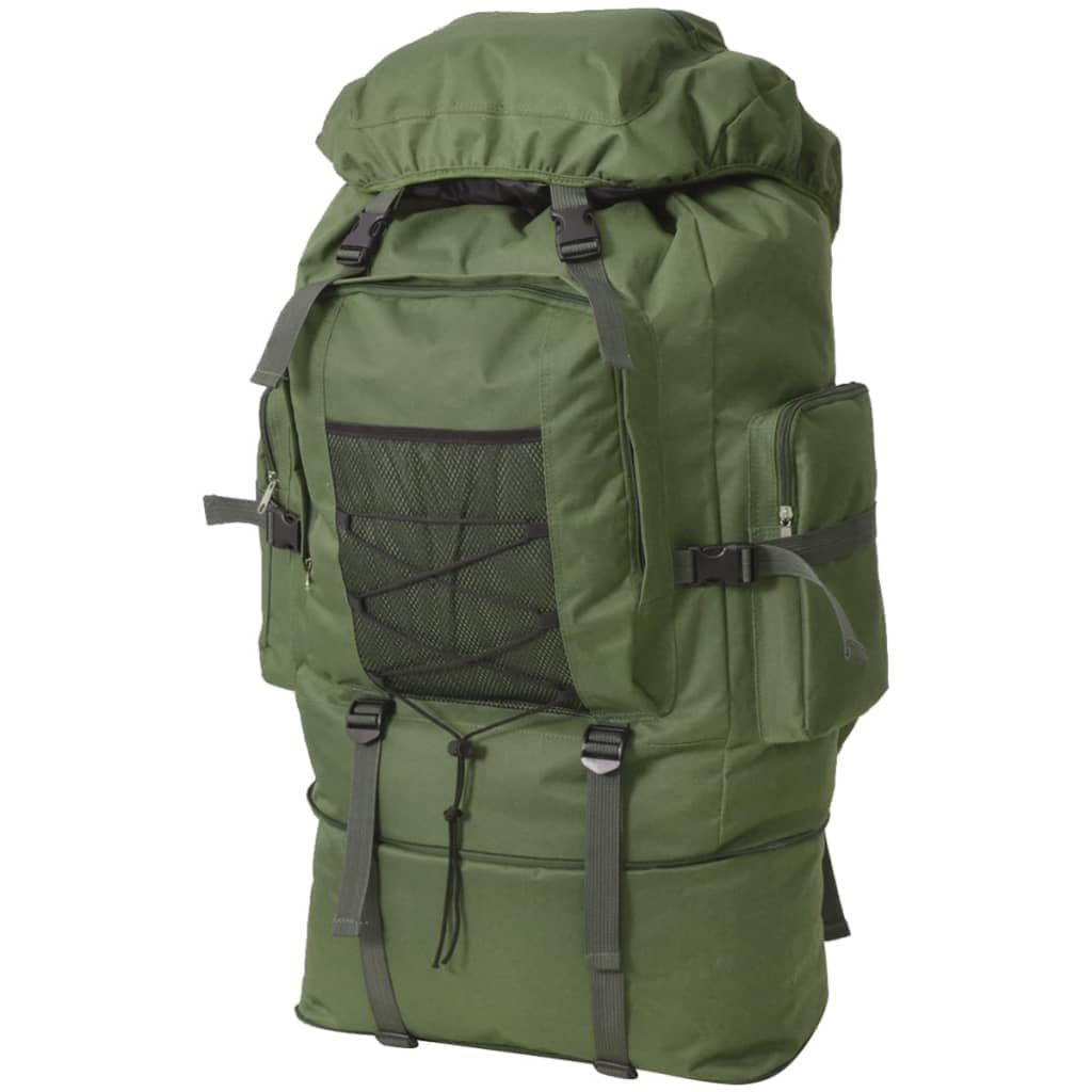 vidaXL Trekkingrucksack Armee Rucksack Kampfrucksack Wanderrucksack XXL 100 L 100 l Grün, 100 l Grün