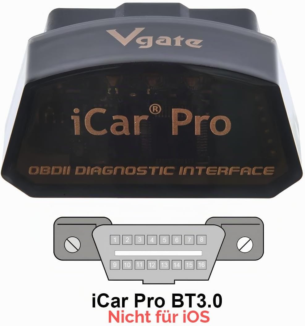 Vgate iCar Pro Bluetooth 3.0 OBD2 Codeleser OBDII Scanner Scanner Auto Fehler MIL Licht für Drehmome