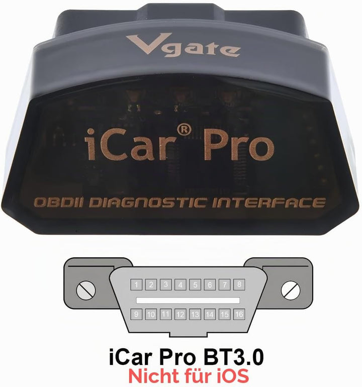 Vgate iCar Pro Bluetooth 3.0 OBD2 Codeleser OBDII Scanner Scanner Auto Fehler MIL Licht für Drehmome