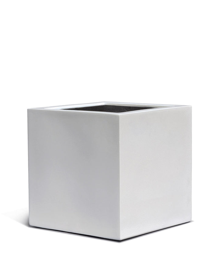 ESCHBACH® Pflanzkübel Cube 30 Weiss Quadratisch * 30 x 30 x 30 cm * 10 Jahre Garantie 30x30x30, 30x3