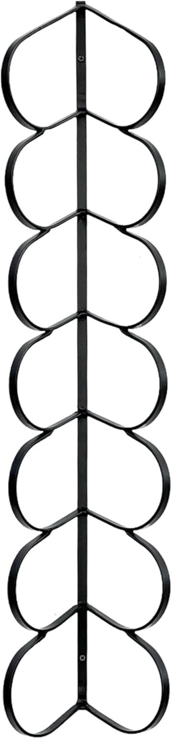 DanDiBo Weinregal 7 Herzen Wandmontage Metall Schwarz 96317 Flaschenständer für 7 Flaschen Flaschenr