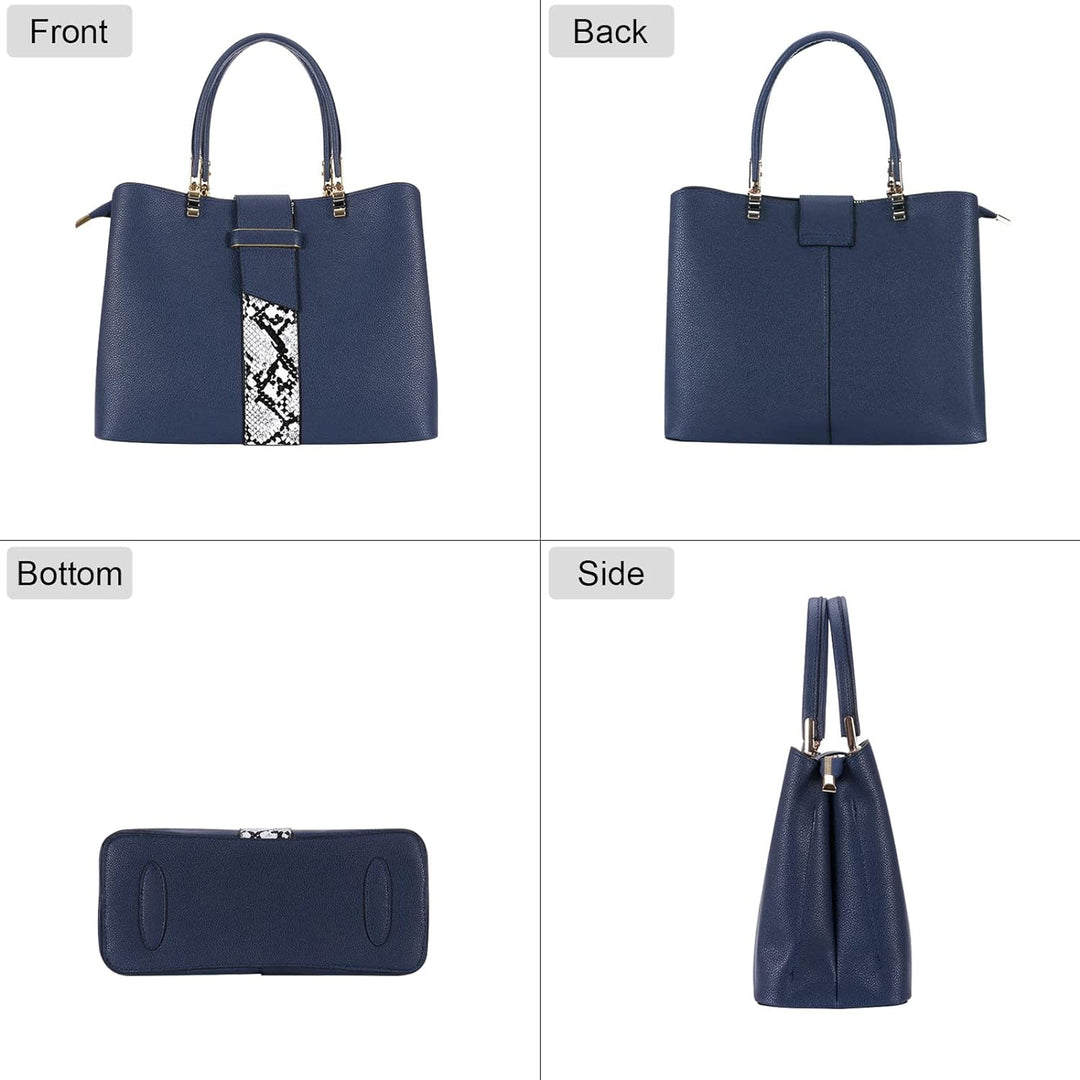 HAWEE Elegante Damen Handtasche Mittelgrosse Crossbody Henkeltasche PU Leder Shopper Umhängetasche F