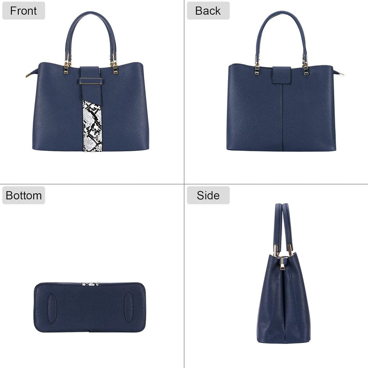 HAWEE Elegante Damen Handtasche Mittelgrosse Crossbody Henkeltasche PU Leder Shopper Umhängetasche F