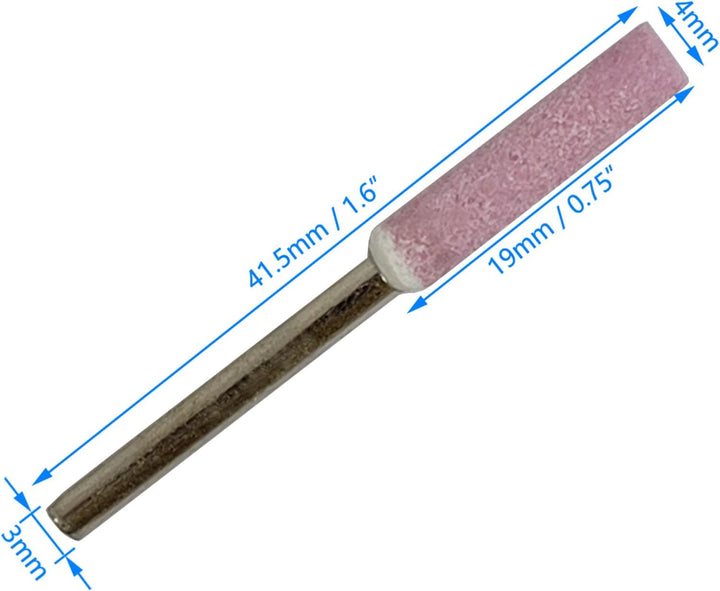 20X Kettensäge Schleifstein Fit für Kettensäge Maniküre Metall Polierwelle (5/32"-4MM)