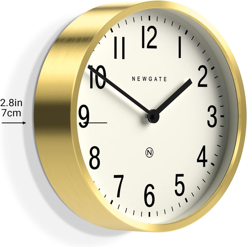 NEWGATE® Master Edwards Wanduhr – Küchenuhr – Wohnzimmeruhr – Bürouhr Uhr – Runduhr – Retro-Uhr – De