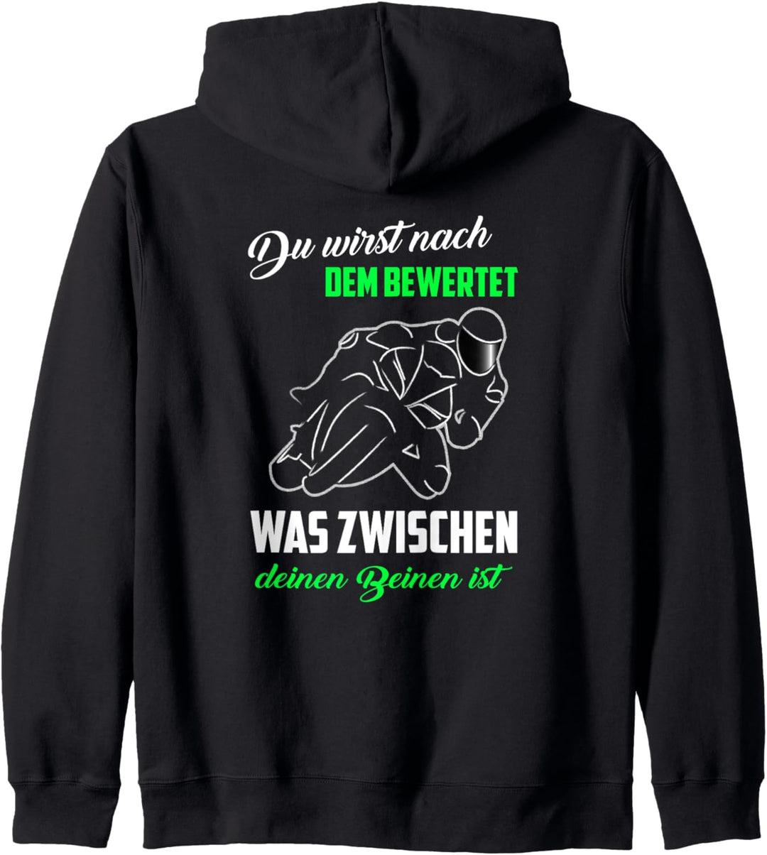Lustiger Motorrad Spruch Schräglage Motorradfahrer Kapuzenjacke