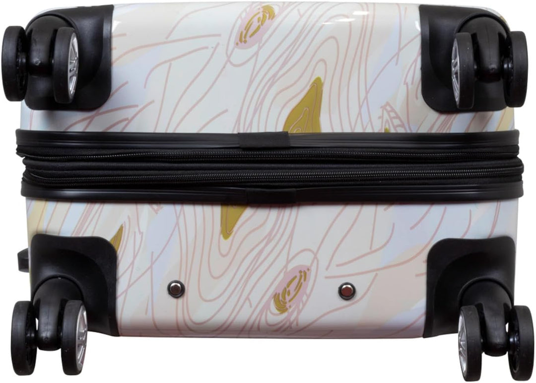Hartschalen Koffer Trolley mit hochwertigem Motiv Print Asia Butterfly mit Dehnfalte, Grösse XL Asia