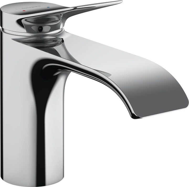 hansgrohe Waschtischarmatur Vivenis, Wasserhahn Bad mit Auslauf Höhe 80 mm, Badarmatur wassersparend