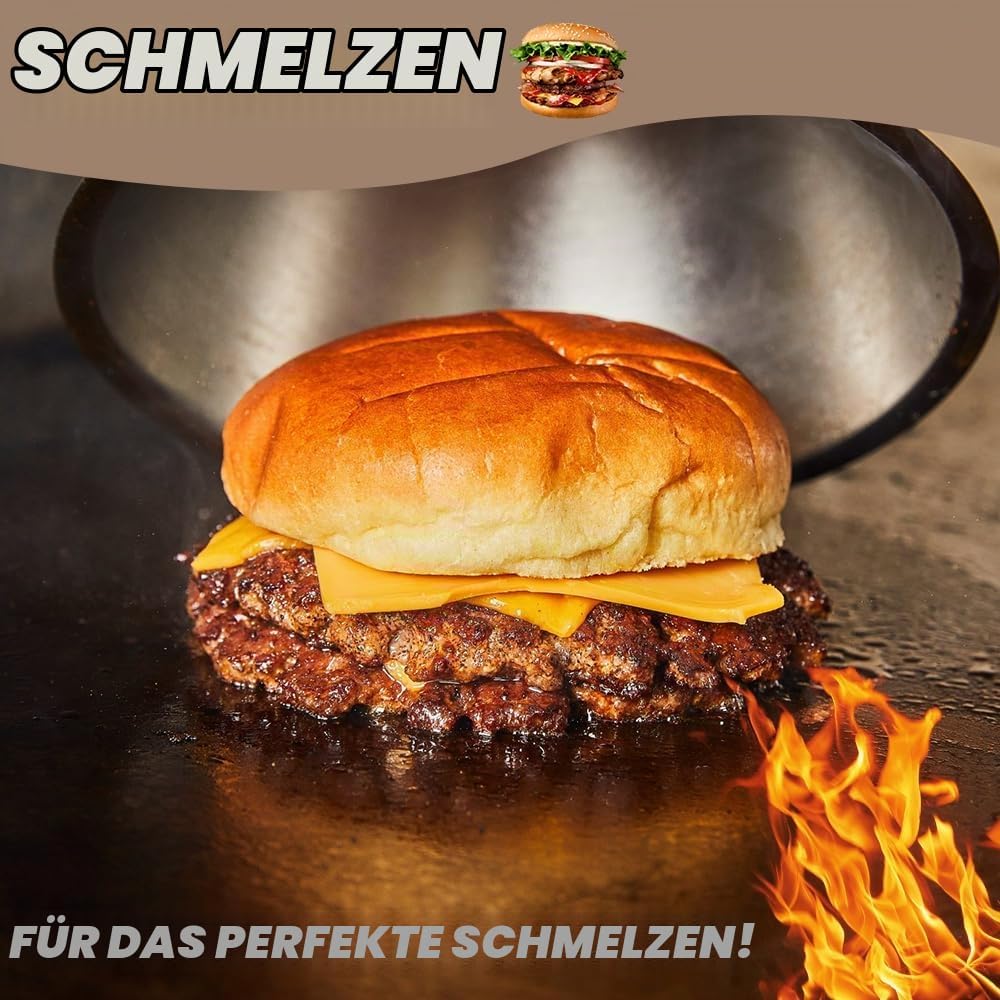 Burger Smasher Set, Edelstahl Burger Smasher Set, Professionelles Burger Smasher Set, 4-TLG mit 1x B