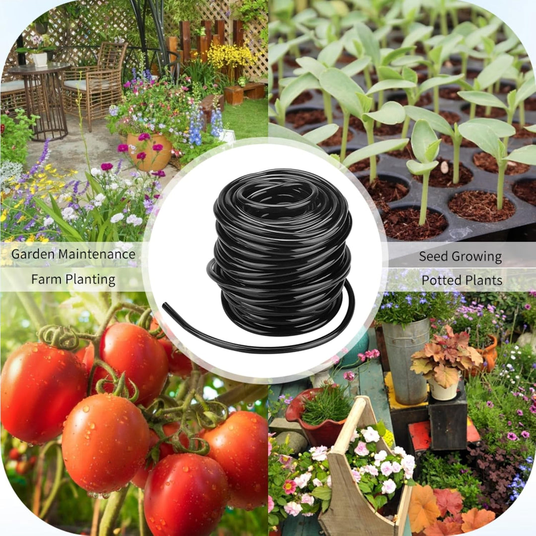 10m / 20m/ 50m Garten Bewässerungsschlauch Micro Drip System Verbindungsrohr Landwirtschaft Rasen Wa