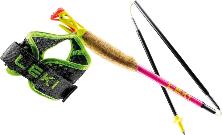 Leki Ultratrail FX.One Superlite Trailrunningstöcke neonpink-neonyellow-natural 115CM, neonpink-neon