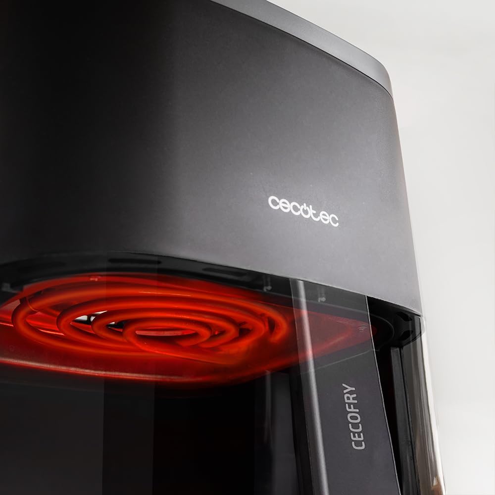 Cecotec Heissluftfritteuse ohne Öl, 4 L mit Fenster Cecofry Fantastik Window 4000. Air Fryer. 1400 W