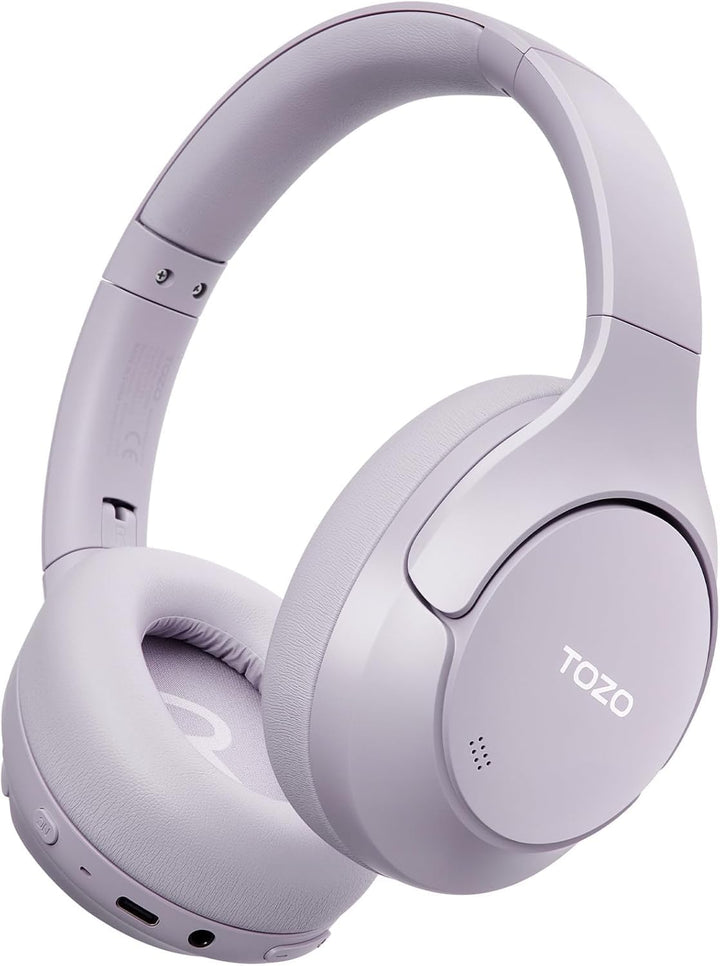 TOZO HT3 Kopfhörer Kabellos Bluetooth Over Ear, Noise Cancelling Kopfhörer mit 5 Mics,90 Std, Hi-Res