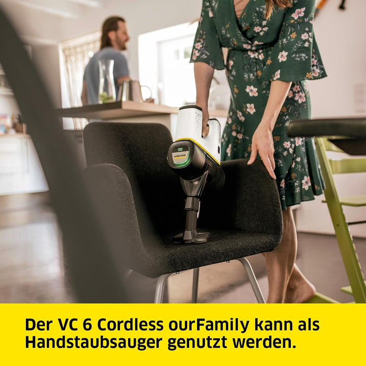 Kärcher Akku-Staubsauger VC 6 Cordless ourFamily, 2 Saugstufen, Laufzeit: bis zu 50 min., Gewicht: 2