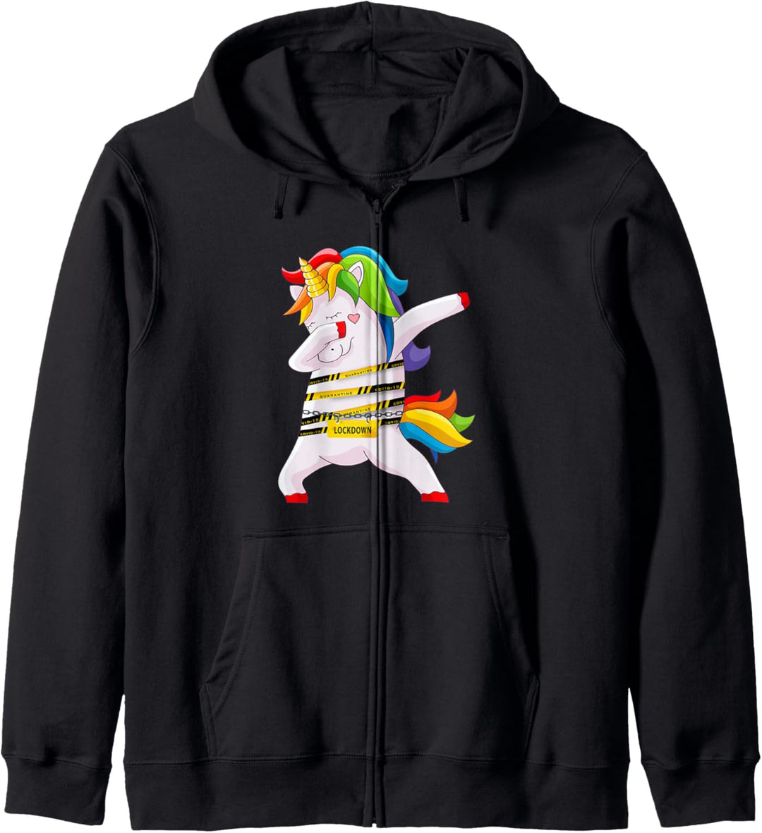 Quarantine Dabbing Unicorn Costume Funny Dab Dance Gifts Kapuzenjacke