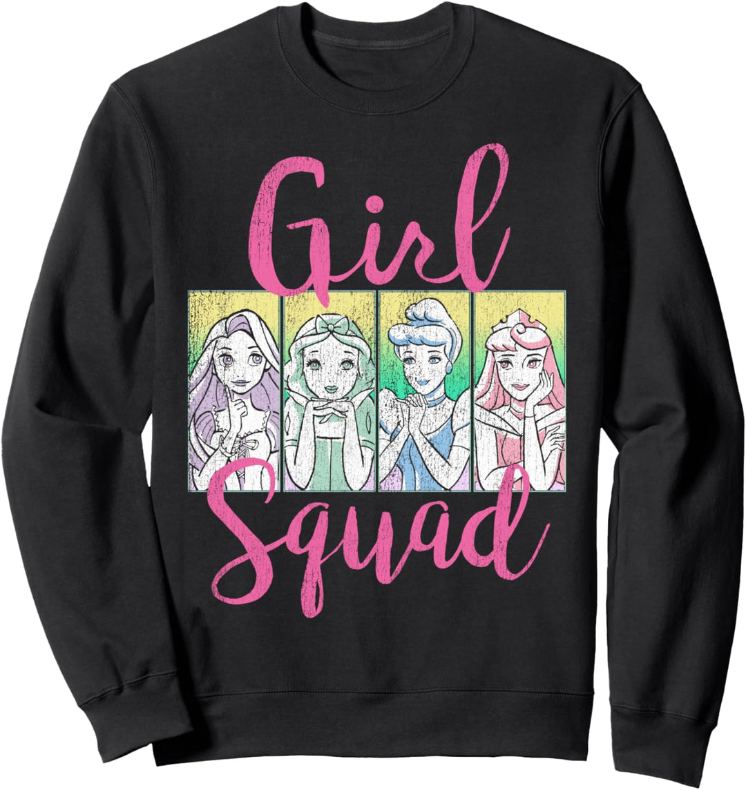 Disney Princess Girl Squad Panel Outline Sweatshirt