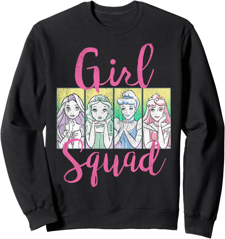 Disney Princess Girl Squad Panel Outline Sweatshirt