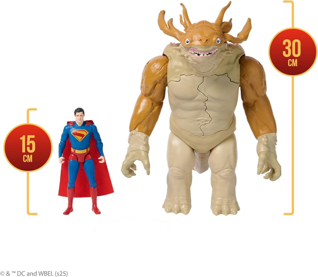 DC Comics Superman - Kaiju Battle Spielset, mit Kaiju Figur 30 cm und Superman Figur 15 cm, Spielzeu