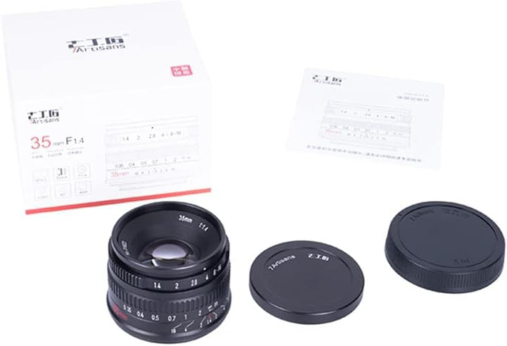 7artisans 35 mm F1,4 Mark II APS-C Festobjektiv mit manuellem Fokus und grosser Blende, kompatibel m