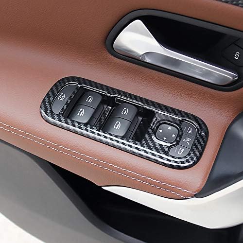 für A Klasse W177 V177, CLA C118 X118 2019-2025 Kohlefaserfarbe Interieur Dekor ABS Kunststoff (Türv