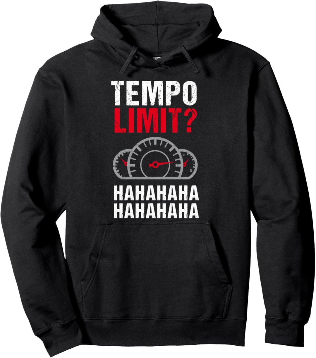 Lustiges Gegen Tempolimit Raser Autofahrer Autobahn Blitzer Pullover Hoodie