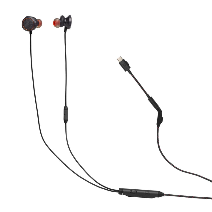 JBL Quantum 50C, kabelgebundenes In-Ear-USB-C-Gaming-Headset mit JBL QuantumSURROUND Sound, Multi-Pl