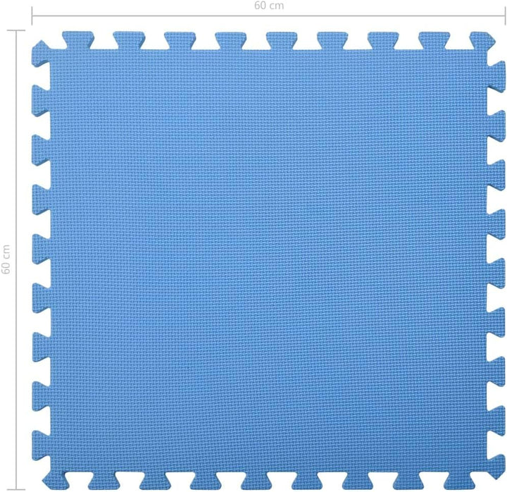 vidaXL 6X Bodenmatte 2,16 m² Eva-Schaum Blau Schutzmatten Puzzlematten Bodenschutzmatten Sportmatten