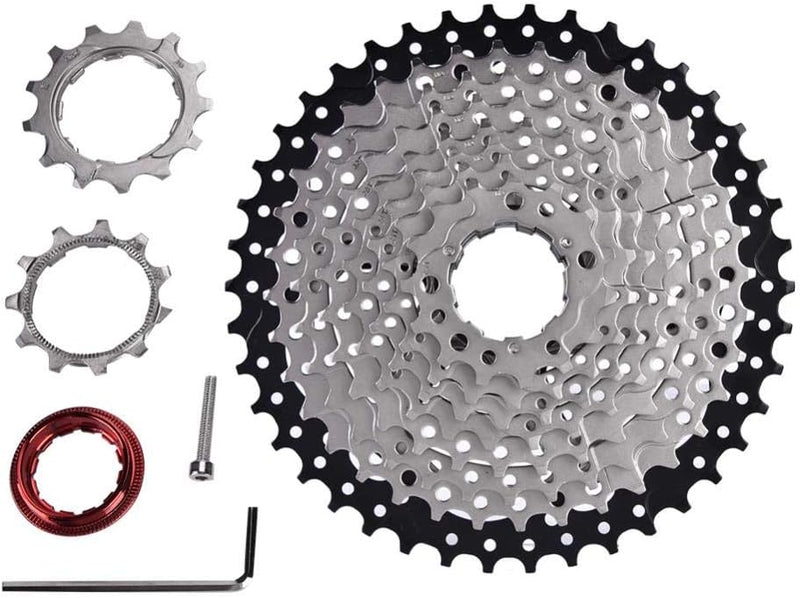 SOONHUA Fahrrad Freilauf Fahrrad Kassette Schwungrad Kettenrad 10-Gang 11-42T Freilauf für Mountainb