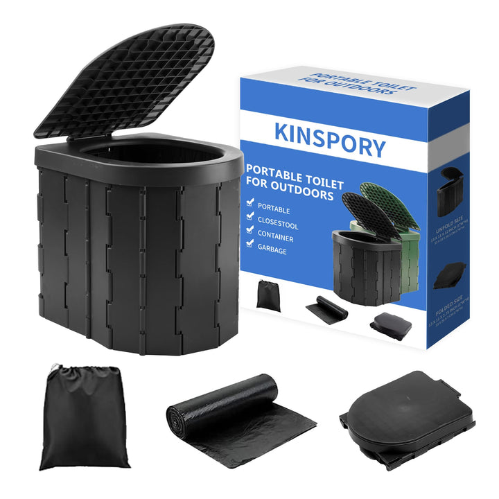 KINSPORY Campingtoilette, Mobile Toilette, Trenntoilette, Tragbare Toilette für Draussen oder Drinne