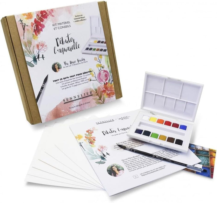 Marie Boudon Entdeckungsbox - La Petite Aquarelle - Geblümtes Thema
