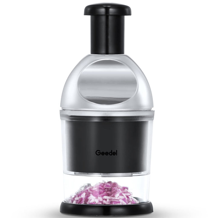Manuelle Zerkleinerer, Knoblauch Zwiebelschneider Slap Chopper für Küche, Leicht Zu Reinigender Gemü