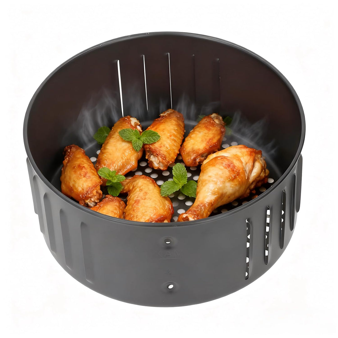 2.6L Air Fryer Ersatz Korb, Universal Antihaft Beschichtung Air Fryer Korb mit Abtropffunktion, Abtr