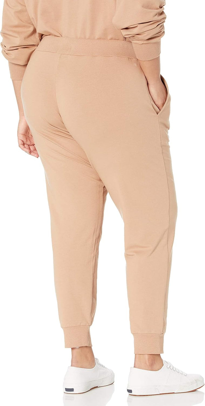 The Drop Damen Sweatpants Grace Jogginghose, Extra-weich, Stretch, Rippenbündchen L Praline, L Prali