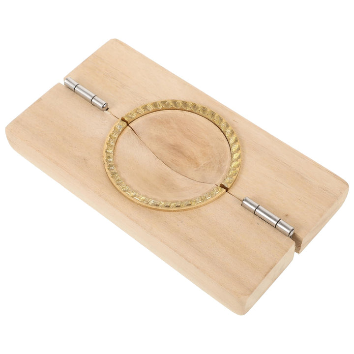 Teigtaschenpresse Holz Metall Kompakte Teigtaschenform Für Haushalt Wiederverwendbar Komfortable Bed