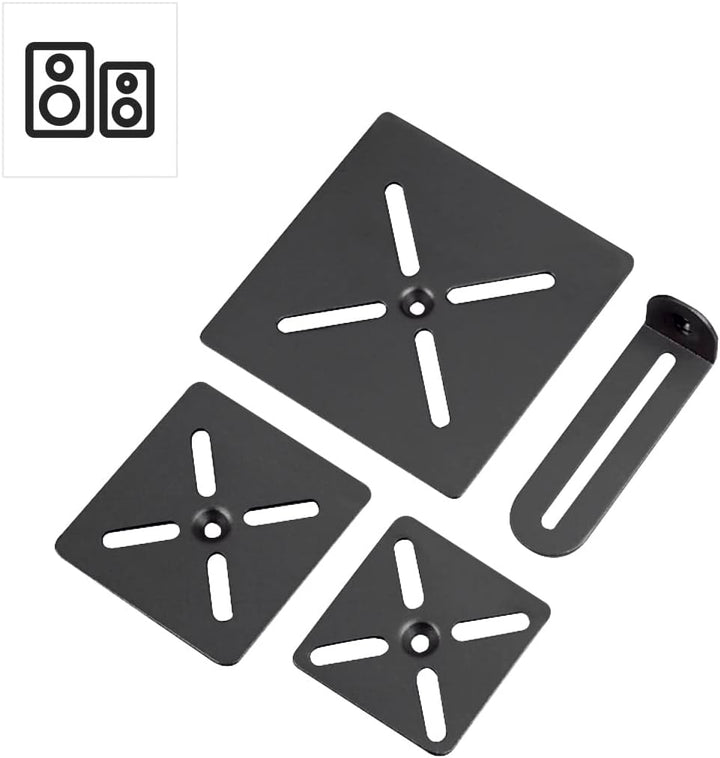 Hama Lautsprecherständer 2er-Set (Boxenständer höhenverstellbar bis max. 123 cm, rutschfest, je 5 kg