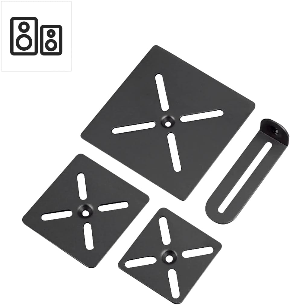 Hama Lautsprecherständer 2er-Set (Boxenständer höhenverstellbar bis max. 123 cm, rutschfest, je 5 kg