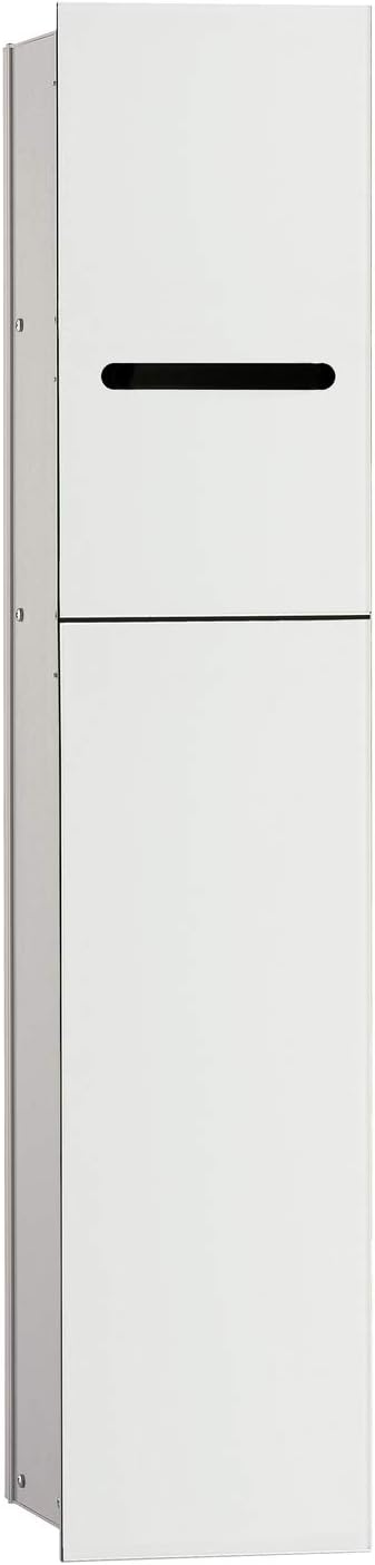 emco ASIS 2.0 Unterputz-Schrankmodul für die Klobürstengarnitur, Badezimmerschrank mit Toilettenpapi