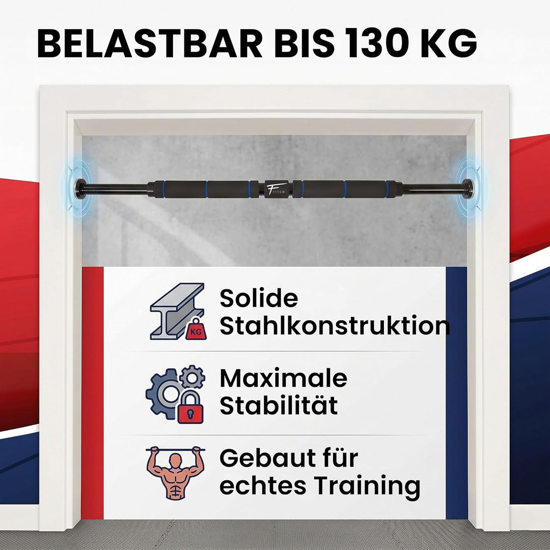 Fitem Zugstange Klimmzugstange für die Tür - Pull up Bar - Chin up Bar - Muskelaufbaustange Oberkörp