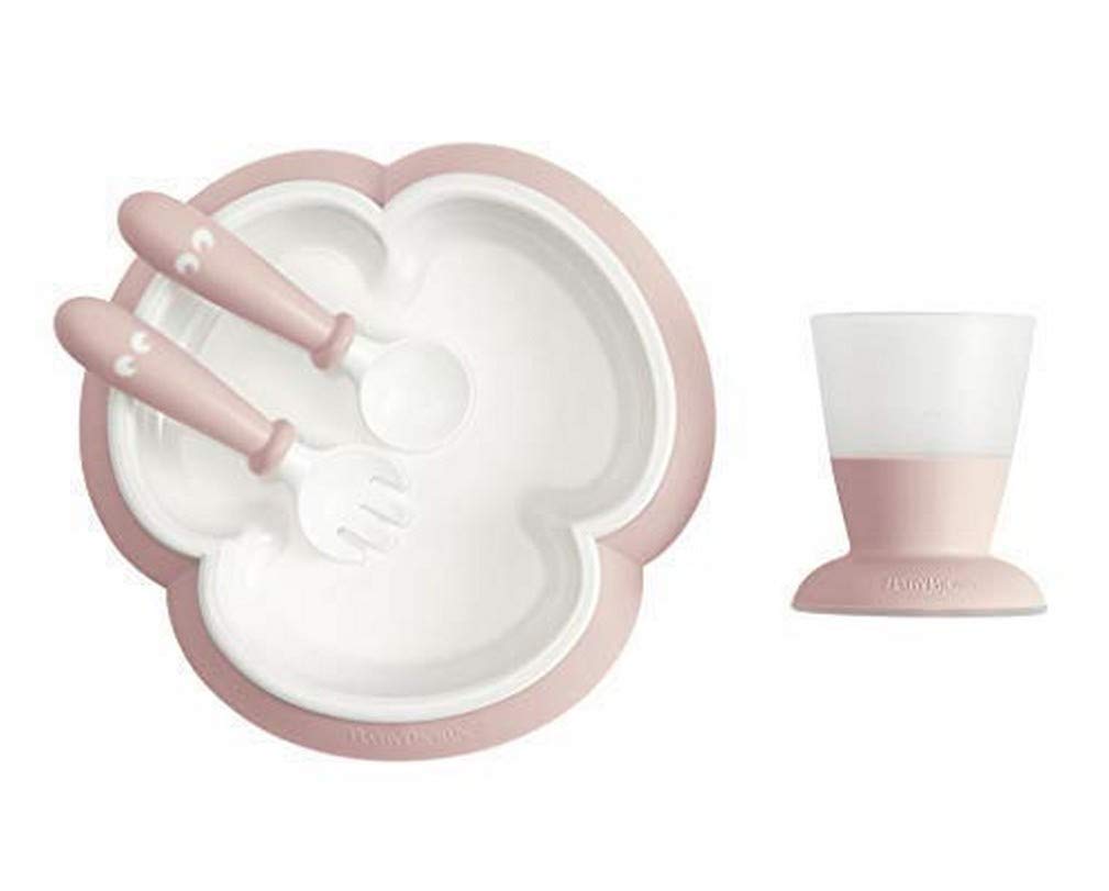 BabyBjörn Kindergeschirr, 4 Teile, Blassrosa, Blassrosa