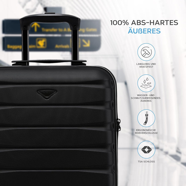 Flight Knight Leichtes, Starres Abs-handgepack Mit 4 Radern, Zugelassen Fur Uber 100 Fluggesellschaf