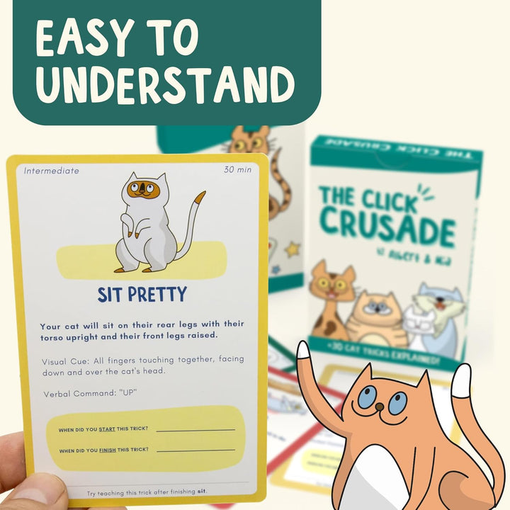 OutdoorBengal The Click Crusade (Cat Training Card Game Guide to Clicker Training for Cats for Teach