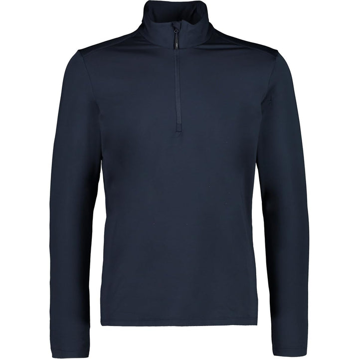 CMP Herren Softech Fleece Einfarbig Long Sleeve Shirt 48 Schwarz Blau, 48 Schwarz Blau