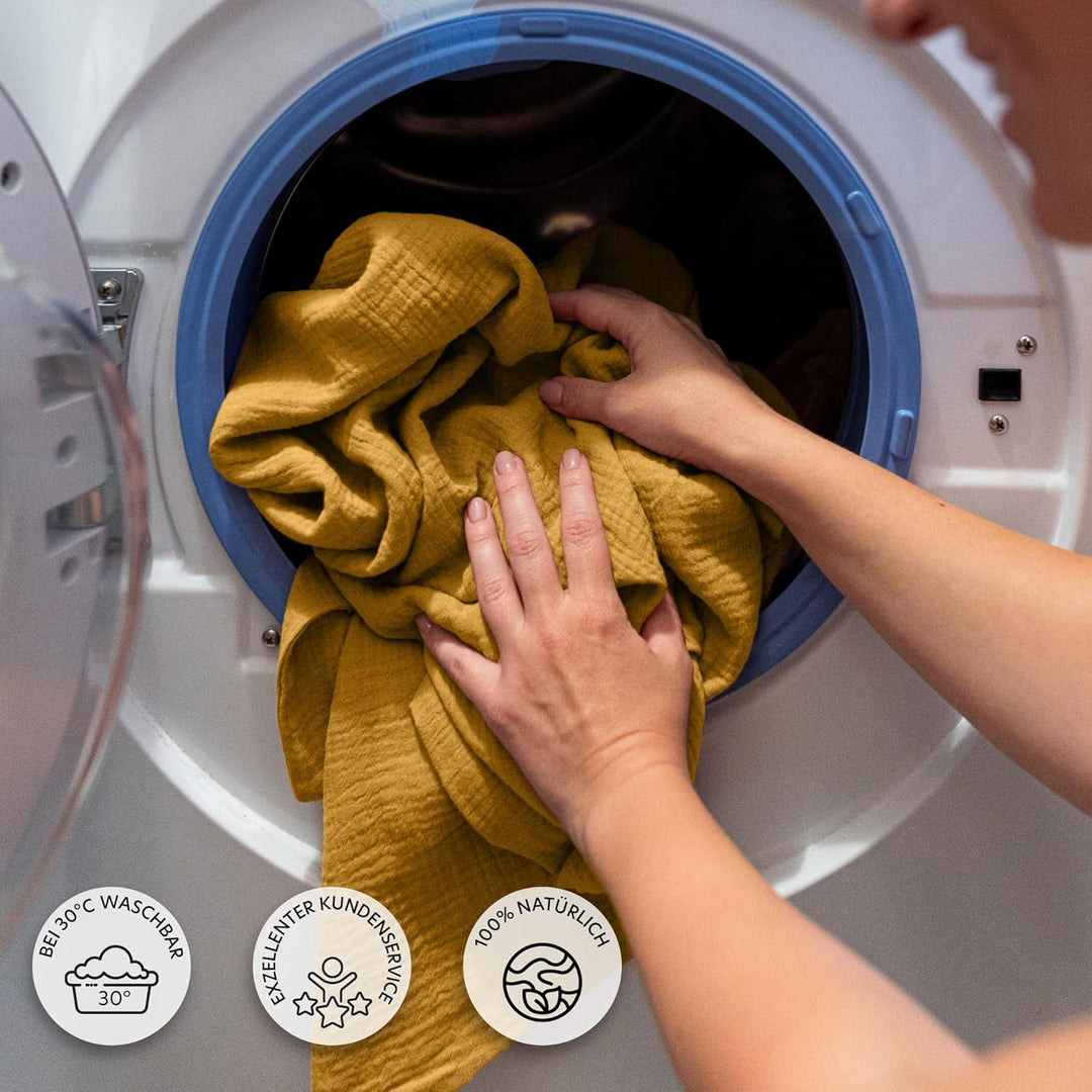lilimaus Betthimmel Babybett - Himmel aus 100% Musselin Baumwolle - Tolles Geschenk für Baby- und Ki