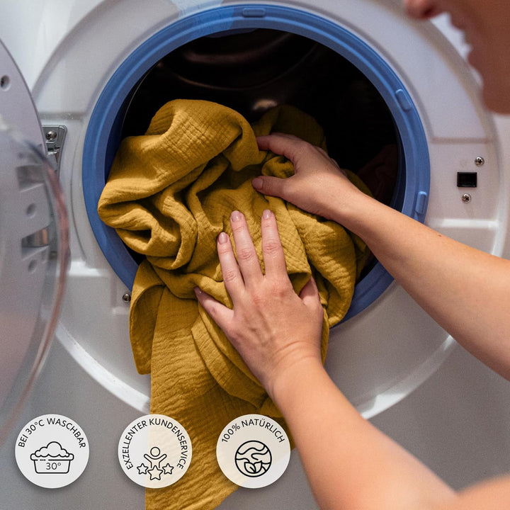 lilimaus Betthimmel Babybett - Himmel aus 100% Musselin Baumwolle - Tolles Geschenk für Baby- und Ki