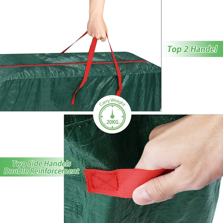 GARPROVM Gross Aufbewahrungstasche XXL, 476L Auflagentasche für Polsterauflagen Gartenpolster Aufbew